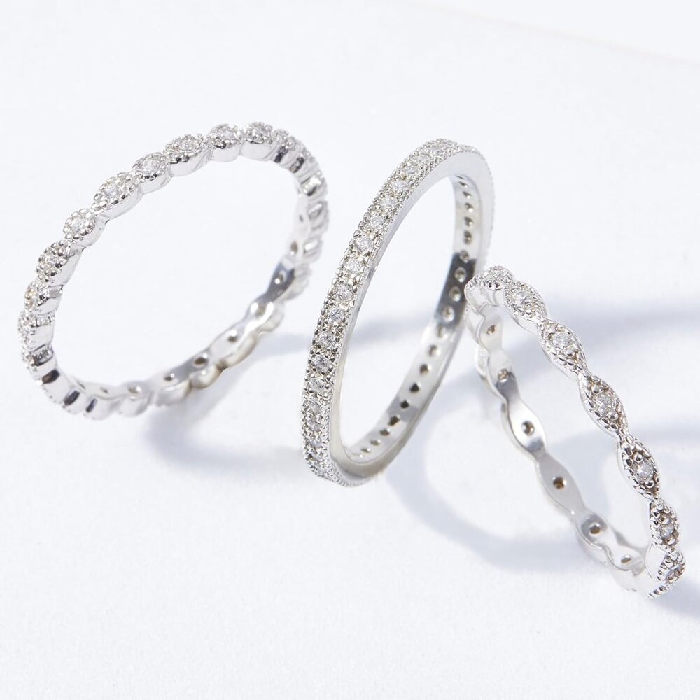 Handcrafted 925 Sterling Silver Stackable Rings W… - image 3